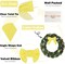 Yellow Velvet Bows 4.5" Yellow Velvet Easter Bows Premade Bows Yellow Twist Tie Bows for Wreaths, Gift Basket, Spring Holiday Decor, Gift Wrapping, Swag, Baby Shower Decoration - 12 PCs